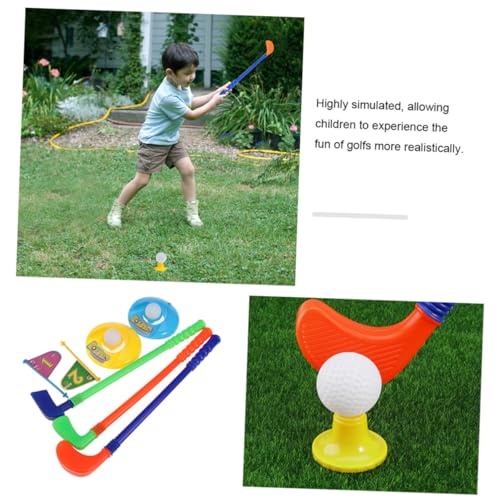 Supvox Golfset aus Hochwertigem Abs Kunststoff Sicher und Robust Geeignet für Drinnen und Draußen Fördert Motorische Fähigkeiten und Geduld für Spiel und Körperliche Zufällige Farbe von Supvox