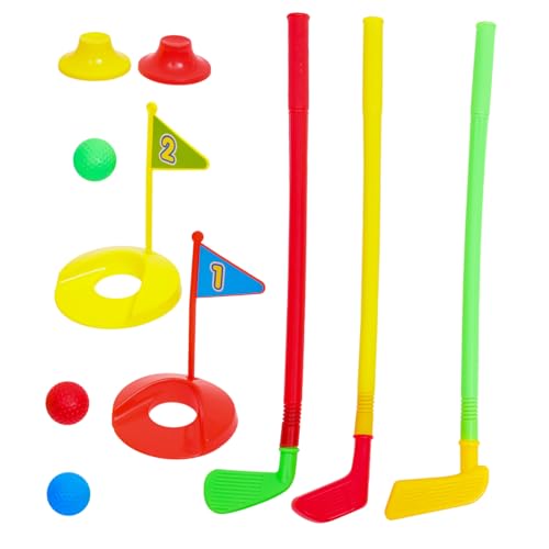 Supvox Golfspielzeug Set Golfschläger Minigolf Outdoor Indoor Sports Fördert Koordination und Motorik für Jungen Mädchen von Supvox