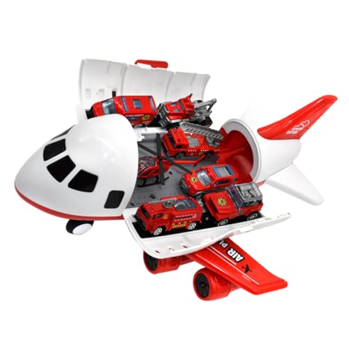 Supvox Großes Kinderflugzeug Spielzeugset mit Rückziehmotor Langlebig aus Legierung und Kunststoff Sicher Glatte Oberfläche Vielseitige Bunte Modelle Fördert Spielerisch Gehirnentwicklung von Supvox