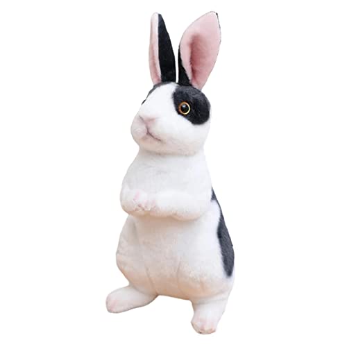 Supvox Großes Plüsch Kuscheltier Hase Weiches Cartoon Kaninchen für Realistisch Gestaltetes Stofftier Angenehmes Material Dekoratives Haustier für Zimmer und Fotosessions von Supvox