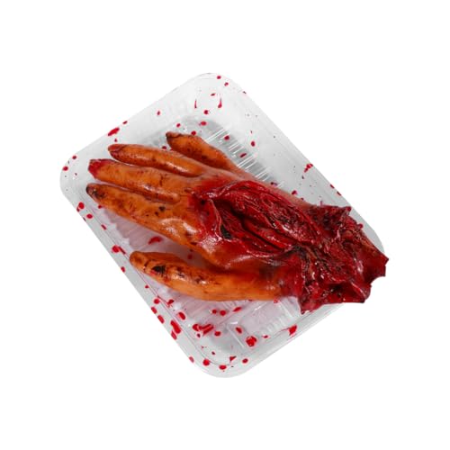 Supvox Gruselige Halloween Hand Realistische Deko für Horrorfeste Spooky Simulation Hand für Halloween Partys und Streiche von Supvox