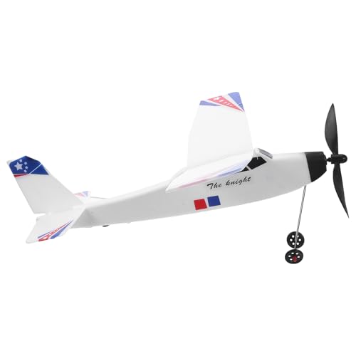 Supvox Gummiband-Flugzeuge: Flugzeug-Segelflugzeug-Spielzeug für Kinder – Gummibandbetriebenes Mini-Flugzeugmodell – Handstart-Bausatz für draußen von Supvox