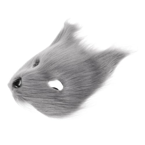 Supvox Halbgesichts Fuchsmasken Tierische Cosplay Maske Halloween Kostüm Erwachsene Maskerade Katzenstil für Party und Karneval von Supvox