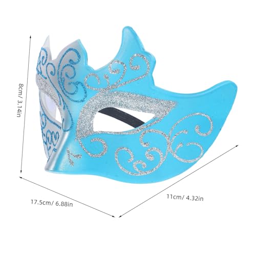 Supvox Halbgesichts maske Silber blau Cosplay Party Dekor Material für Damen mit Elegantem Bequemem Design und Vielseitigem Verwendungszweck Supvox Halbgesichts maske Silber blau Cosplay Party Dekor Material für Damen mit Elegantem Bequemem Design und Vielseitigem Verwendungszweck von Supvox