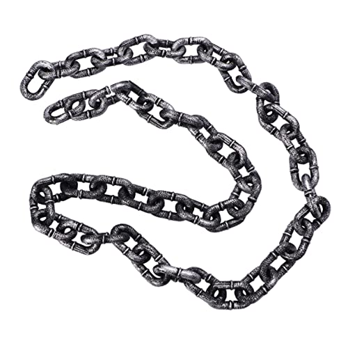 Supvox Halloween Dekokette Kunststoff Kettenglied Realistische Fake Kette Halloween Kostümaccessoire für Party und Cosplay Deko von Supvox