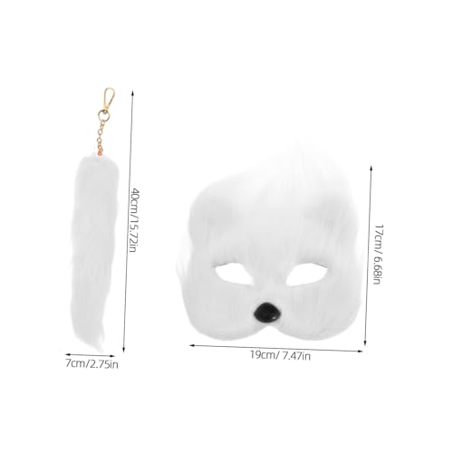 Supvox Halloween Fuchs Kostüm mit Maske und Bequemes Modisches Cosplay Tierkostüm Zubehör für Party Festival und Verkleidung Einfach zu Tragen Auffälliges Design Weiß Supvox Halloween Fuchs Kostüm mit Maske und Bequemes Modisches Cosplay Tierkostüm Zubehör für Party Festival und Verkleidung Einfach zu Tragen Auffälliges Design Weiß von Supvox