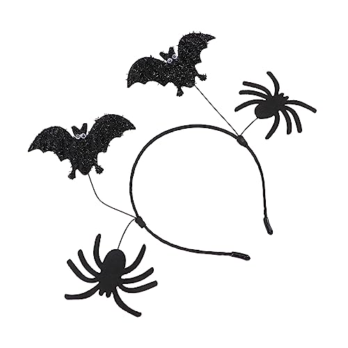 Supvox Halloween Haarreif Bat Spider Headband Leichter Bequemer Kopfschmuck für Erwachsene Kreatives Partyaccessoire für Halloween Cosplay und Kostümfest von Supvox