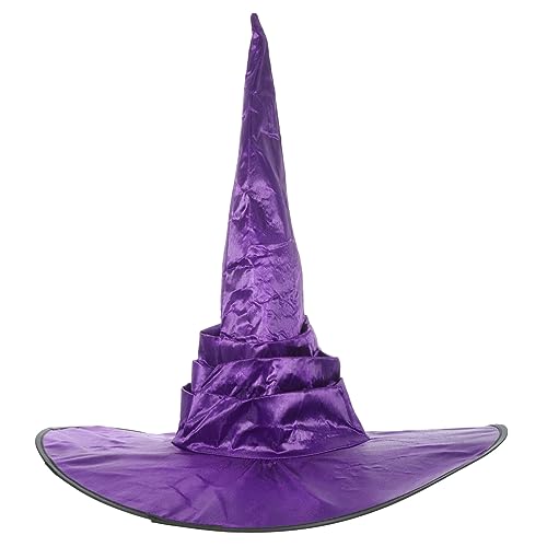 Supvox Halloween Hexenhut Damen Klassisch Leicht Bequem Verstellbar Für Halloween Kostüm Party Cosplay Zubehör Stoffhut Für Erwachsene von Supvox