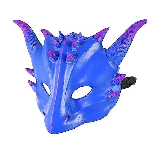 Supvox Halloween Maske Cartoon Drachen Maske aus PU für Lustige Kostüm für Halloween und Fasching für Tanzaufführungen und Partys von Supvox