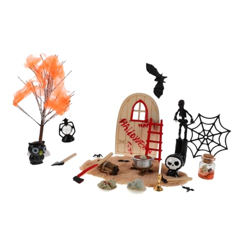 Supvox Halloween Miniatur Figuren aus Stabilem Resin Detailreiche Miniaturdorf Dekorationen für Puppenhaus Fairy Garden Halloween Deko Kompakte Grusel-Szene Zubehör Supvox Halloween Miniatur Figuren aus Stabilem Resin Detailreiche Miniaturdorf Dekorationen für Puppenhaus Fairy Garden Halloween Deko Kompakte Grusel-Szene Zubehör von Supvox