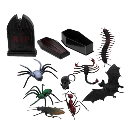 Supvox Halloween Miniatur Grabstein und Sarg Dekoration mit Teiligem Animal Figuren Zubehör Wetterfestes Halloween Party Deko für Spukhaus und Kinderparty Szenen Supvox Halloween Miniatur Grabstein und Sarg Dekoration mit Teiligem Animal Figuren Zubehör Wetterfestes Halloween Party Deko für Spukhaus und Kinderparty Szenen von Supvox