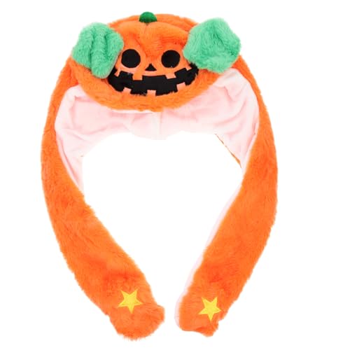 Supvox Halloween Party Dekorationshut mit Beweglichen Ohren Lustige Kostüm Mütze mit Halloween Elementen als Foto Requisite für Erwachsene und Auffälliger Party Kopfschmuck von Supvox