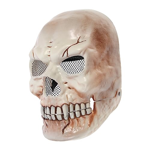 Supvox Halloween Totenschädel Maske mit Beweglichem Mund Leichte Skull Masquerade Cosplay Party Requisite für Halloween Kostüm Zubehör Unisex von Supvox