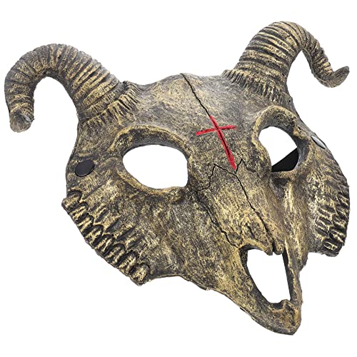 Supvox Halloween Ziegenmaske Lustige Tier Kosmetik für Halloween Feiern Kreative Kostüme Goldene Schädelmaske für Karneval und Tier Themenpartys Supvox Halloween Ziegenmaske Lustige Tier Kosmetik für Halloween Feiern Kreative Kostüme Goldene Schädelmaske für Karneval und Tier Themenpartys von Supvox