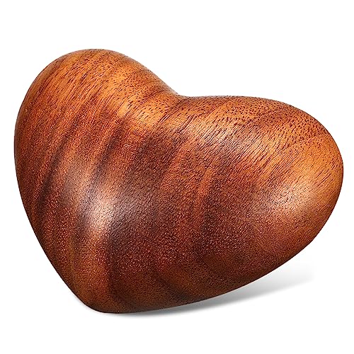 Supvox Schwarzes Walnuss Herz Stressabbau Spielzeug Handgefertigtes Holzherz GlüCksbringer FüR Entspannung Und KreativitäT Dekoration von Supvox