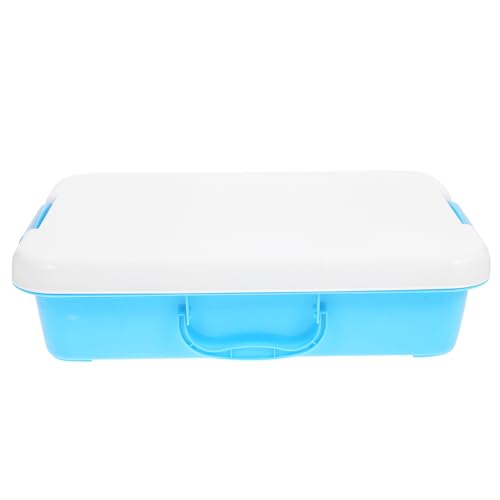 Supvox Handgeführte Sandbox mit Deckel Tragbare Aufbewahrungsbox für Sandspielzeug für Drinnen und Draußen für Große Kapazität Robust und Vielseitig von Supvox