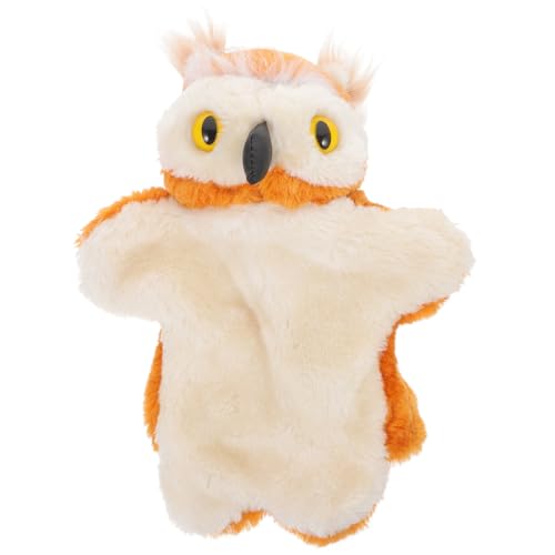 Supvox Handpuppe Eule Cartoon-Tierpuppenspielzeug Handpuppe für Handpuppen für Rollenspiele Eltern-Kind-Interaktives emuliertes Tierspielzeug Plüsch von Supvox