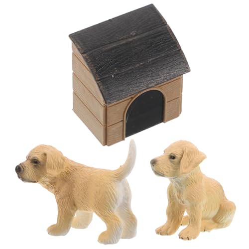 Supvox Realistisches Miniatur-hundehaus-Set Spielzeug Ornamente Für Welpen Zubehör von Supvox