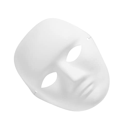 Supvox Herren Malmaske aus Leere Weiße Porträtmaske für DIY Bemalung Elastisches Band für Bequemen Sitz für Maskeraden und Kreative Bastelprojekte von Supvox