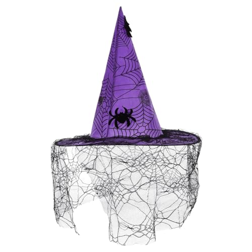 Supvox Hexen Hut Zaubererhut Halloween-Hexenkostüm zerzaust funkeln Rosa Halloween-Hutverzierung Halloween-Verzierung Party-Hexenhut Cosplay-Hexenhut Vliesstoff Violett Supvox Hexen Hut Zaubererhut Halloween-Hexenkostüm zerzaust funkeln Rosa Halloween-Hutverzierung Halloween-Verzierung Party-Hexenhut Cosplay-Hexenhut Vliesstoff Violett von Supvox