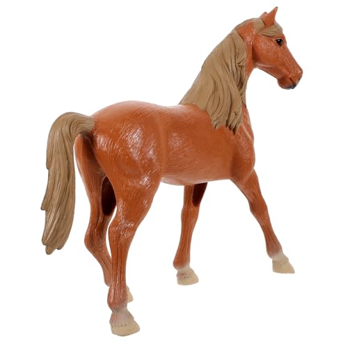 Supvox Hohles Pferdemodell aus Kunststoff Leichtes Vielseitiges Dekorationspferd für Kinderzimmer Realistische Figur Pädagogisches und Wohnaccessoire Gelb Groß von Supvox