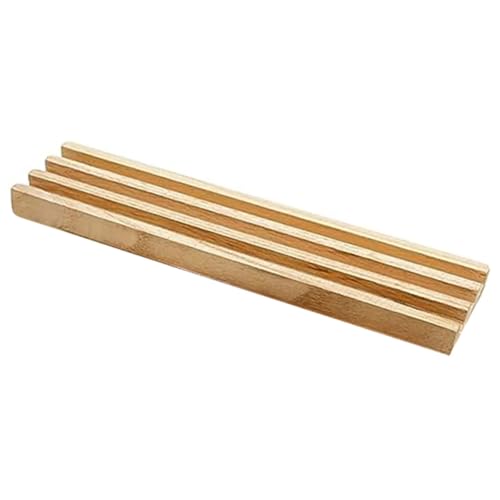 Supvox Holz Domino Halter mit Rutschfester Basis Schräges Design Multifunktional Domino Organizer für Spielkartenaufbewahrung Geeignet für Familien und Spieleabende von Supvox