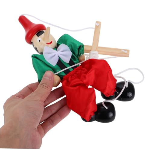 Supvox Holz Marionette Puppenspielzeug mit Schnur Handgefertigte Interaktive Marionettenpuppe für Erwachsene und Kreatives Kinderspielzeug Pädagogisches Puppenhandwerk Zufällige Farbe von Supvox