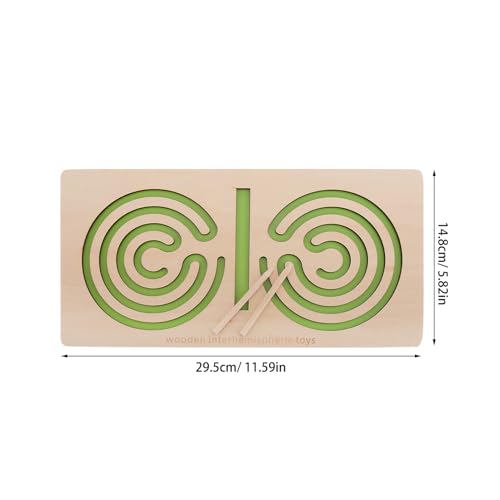 Supvox Holz Maze Spiel Lernspielzeug Hand Auge koordination und Feinmotorik Montessori Motorikspielzeug für Frühe Bildung Intelligentes Puzzle für Jungen und Mädchen von Supvox