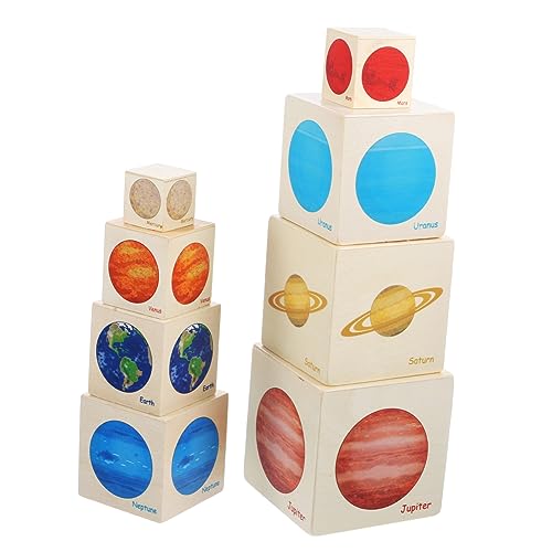Supvox Holz Nesting Set Lustige Planet Würfel für Kleinkinder Lernspielzeug für Solar System für Kreative Spiele und Motorische Fähigkeiten Supvox Holz Nesting Set Lustige Planet Würfel für Kleinkinder Lernspielzeug für Solar System für Kreative Spiele und Motorische Fähigkeiten von Supvox