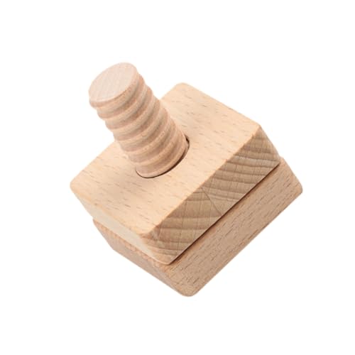 Supvox Holz Schraubspielzeug mit Geometrischen Formen Naturbelassen Glatt und Sicher Fördert Hand Auge Koordination und Kognitive Fähigkeiten Geeignet für Jungen und Mädchen Ab Jahren von Supvox