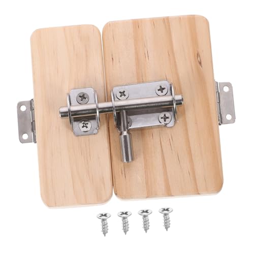 Supvox Holz Tür Riegel Kognitives Lernspielzeug für DIY Montessori Busy Board Zubehör Pädagogisches Holz Steckspiel für Vorschulkinder Fördert Hand Auge Koordination und Logisches von Supvox