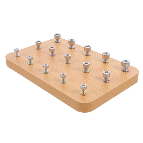 Supvox Holz Übungsbrett für Handrehabilitation Fingerkoordinations Training Einfach zu Bedienen für Zuhause Geeignet für Zentren und Krankenhäuser von Supvox