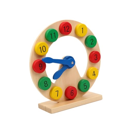 Supvox Holzbauklötze Lernuhr mit Zahlen Bunte Formen Pädagogisches Montessori für Fördert Feinmotorik Logisches und Problemlösung Umweltfreundlich und Sicher Zufällige Zufällige Farbe Supvox Holzbauklötze Lernuhr mit Zahlen Bunte Formen Pädagogisches Montessori für Fördert Feinmotorik Logisches und Problemlösung Umweltfreundlich und Sicher Zufällige Zufällige Farbe von Supvox
