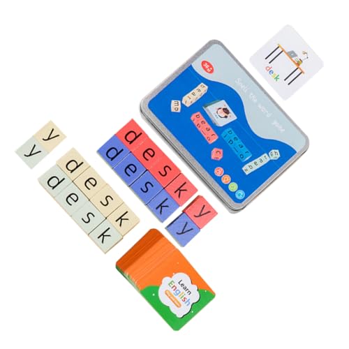 Supvox Alphabet-lernspielzeug Mit Buchstaben-Puzzle Und Holzspielzeug Für Kleinkinder Fördert Die Intellektuelle Entwicklung Durch Wortbilderkennung Und Unterhaltsames Kinderspielzeug von Supvox