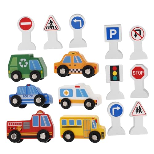 Supvox Holzfahrzeug Verkehrsschildern für Pädagogisches Baustellen Glatt Verarbeitet Sicher für Kleinkinder Geschenk für Jungen und Mädchen Supvox Holzfahrzeug Verkehrsschildern für Pädagogisches Baustellen Glatt Verarbeitet Sicher für Kleinkinder Geschenk für Jungen und Mädchen von Supvox
