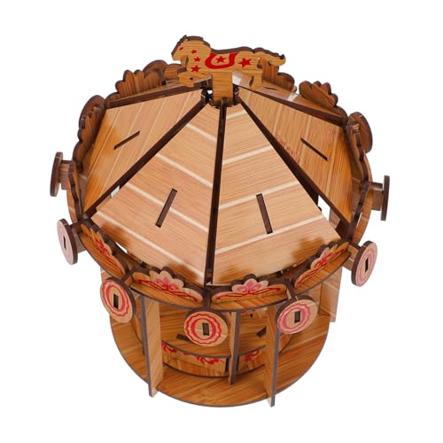 Supvox Holzkarussell Puzzle DIY Modell für Fördert Kreativität Konzentration und Hand Augen Koordination aus Gesundem Holz Gefertigt für Gemeinsamen Supvox Holzkarussell Puzzle DIY Modell für Fördert Kreativität Konzentration und Hand Augen Koordination aus Gesundem Holz Gefertigt für Gemeinsamen von Supvox