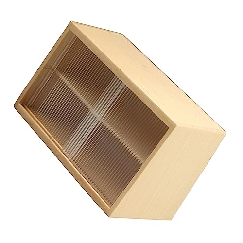 Supvox Holzküchen Schrank Puppenhausschrank Für Holzspielzeug Aufbewahrung Und Präsentation Von Geschirr Natürlichem Holzton von Supvox