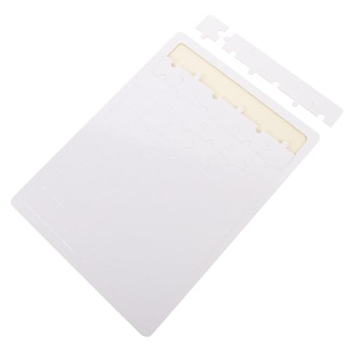 Supvox Holzpuzzle zum Bedrucken Thermotransfer Puzzleteile Blanko DIY Puzzle mit Glänzender Weißer Oberfläche Personalisierbar für Geschenkidee für Geburtstag Hochzeit von Supvox