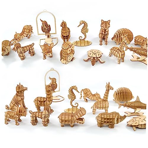 Supvox Holzpuzzles für Puzzles aus Holz 3D-Puzzles für Holzpuzzle für Jungen Bambus von Supvox
