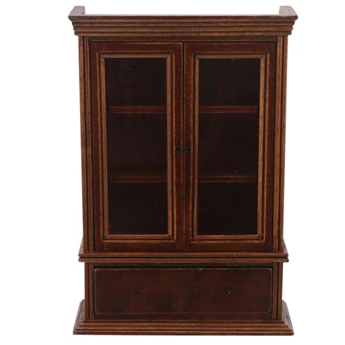 Supvox Holzschrank Bücherregal für Puppenhaus Dekorationszubehör Retro Lagerung für Wohnzimmer und Esszimmer Szenerien Supvox Holzschrank Bücherregal für Puppenhaus Dekorationszubehör Retro Lagerung für Wohnzimmer und Esszimmer Szenerien von Supvox
