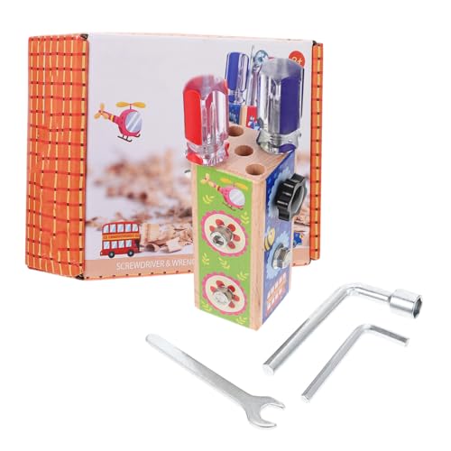 Supvox Holzschraubspielzeug Montessori Lernspielzeug Ab Jahre Motorische Feinmotorik Handgefertigt Glatte Oberfläche Sicher und Langlebig Pädagogisches von Supvox