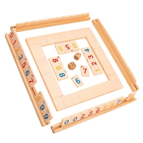 Supvox Holzspiel Digital Brettspiel für Spieler Eltern Junge Mädchen Lernspiel Pädagogisches Zahlen Sortierspiel aus Langlebigem Holz Fördert Mathe Hand Auge Koordination für Familien von Supvox