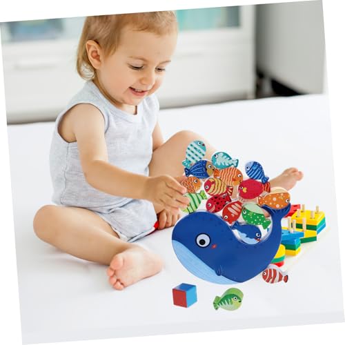 Supvox Holzspielzeug Balanceblock Cartoon Förmige Bausteine Pädagogisches Stapelspiel für Kleinkinder Koordination und Familieninteraktion aus Sicherem Holz von Supvox