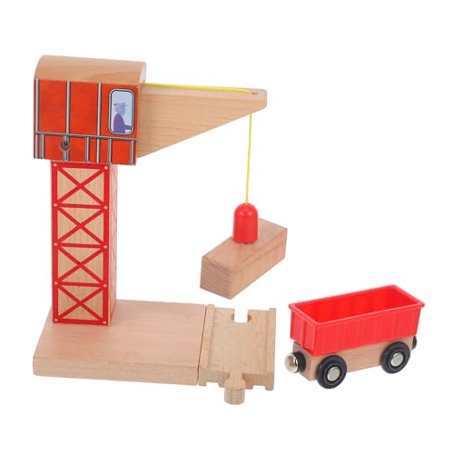 Supvox Holzspielzeug Eisenbahnkran für DIY Modelleisenbahn Magnetischer Schienenkran Fördert Kreativität und Logisches Kompatibel mit Holzschienen Supvox Holzspielzeug Eisenbahnkran für DIY Modelleisenbahn Magnetischer Schienenkran Fördert Kreativität und Logisches Kompatibel mit Holzschienen von Supvox
