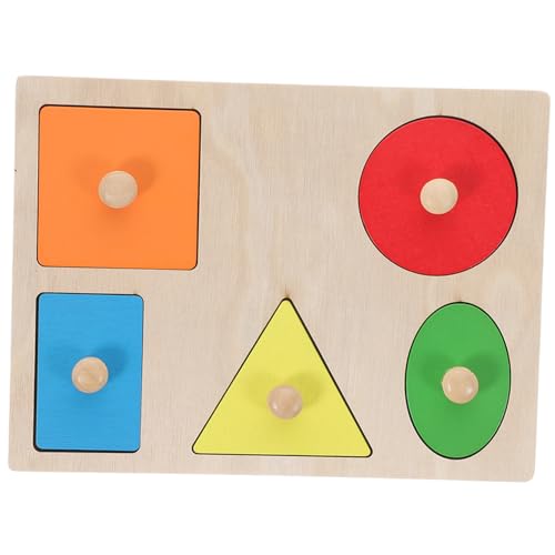 Supvox Holzspielzeug Geometrische Formen mit Griffen Lernspielzeug für Kindergarten Feinmotorik und Farbenerkennung Montessori Pädagogisches für Jungen Mädchen Supvox Holzspielzeug Geometrische Formen mit Griffen Lernspielzeug für Kindergarten Feinmotorik und Farbenerkennung Montessori Pädagogisches für Jungen Mädchen von Supvox