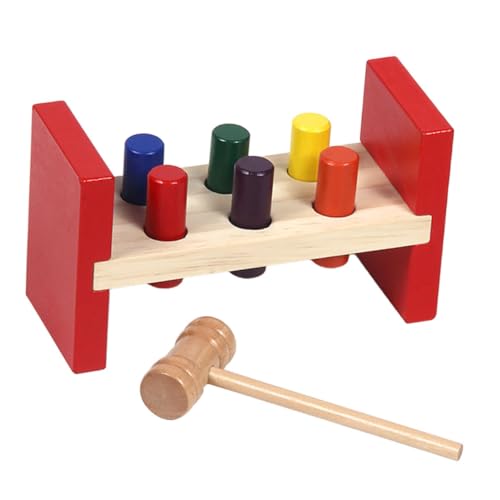 Supvox Holzspielzeug Klopfspiel Farbenfrohes Lernspielzeug für Kleinkinder Ab Jahr Frühe Farberkennung Interaktives Motorikspielzeug Pädagogisch Sicher Glatt Supvox Holzspielzeug Klopfspiel Farbenfrohes Lernspielzeug für Kleinkinder Ab Jahr Frühe Farberkennung Interaktives Motorikspielzeug Pädagogisch Sicher Glatt von Supvox