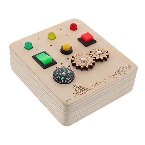 Supvox Holzspielzeug Lernspielzeug Für Sensorisches Montessori Busy Board Mit Verschiedenen Aktivitäten Für Kreative Entwicklung Und Koordination Hochwertiges Langlebiges von Supvox