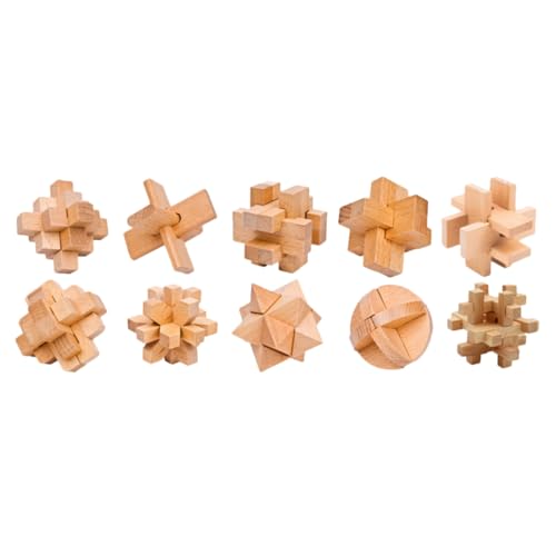 Supvox Holzspielzeug Lu Ban Intellektuelles Puzzle Klassische Ming Luban Verschluss Fördert Denkvermögen Feinmotorik Konzentration Altersgerecht Ab Jahren Langlebig Sicher Handgefertigt von Supvox