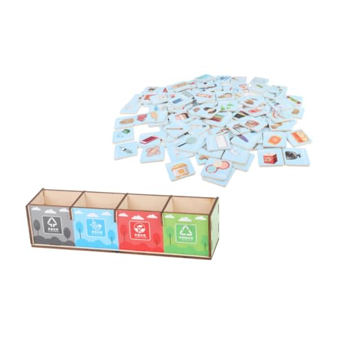 Supvox Holzspielzeug Mülltrennung Lernspiel Tragbarer Desktop Abfall Sortierer Frühe Bildungsförderung für Robustes Sicheres Montessori Lehrmittel zur Müllklassifikation Supvox Holzspielzeug Mülltrennung Lernspiel Tragbarer Desktop Abfall Sortierer Frühe Bildungsförderung für Robustes Sicheres Montessori Lehrmittel zur Müllklassifikation von Supvox