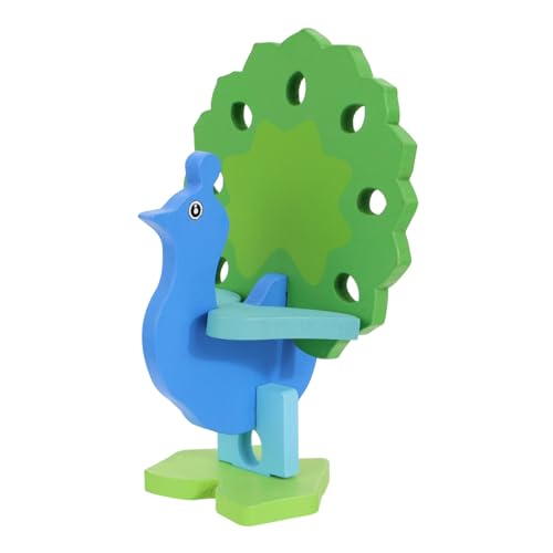 Supvox Holzspielzeug Puzzle Tiermodell Montessori Bausteine mit Glatter Oberfläche Sichere und Bunte Tierfiguren Pädagogisches Lernspielzeug für Kreative Frühförderung Jungen Mädchen von Supvox